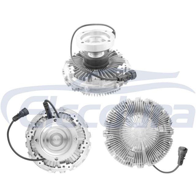 Bulk shipment of aftermarket 20466635 fan clutch for Volvo distributors featuring neutral export packaging.
