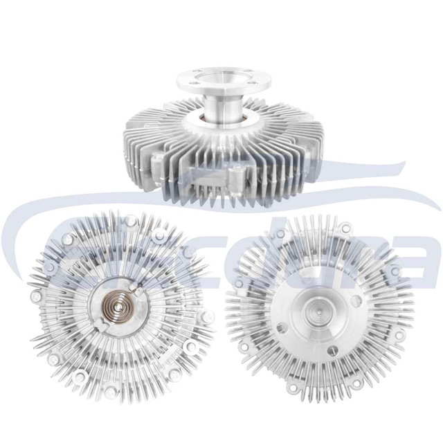 Wholesale factory view of 162100E10 mechanical fan clutch for Toyota Hilux 2.8 and 3.0 diesel.