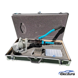 handheld AC hose crimping tool kit for automotive repair, wholesale only.