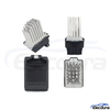 OE-standard 4B0820521 5-pin blower motor regulator with aluminum heatsink for Audi A6 C5 and Allroad Quattro.