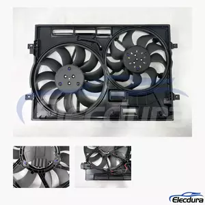 3Q0121205B Audi Brushless Radiator Cooling Fan Assembly aftermarket wholesale replacement
