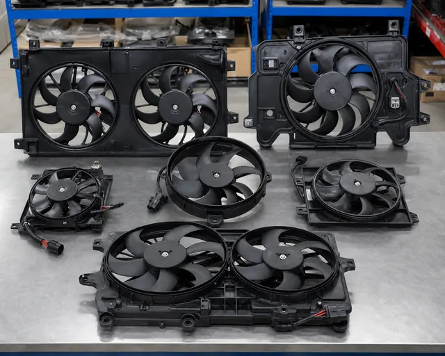 Radiator fan assembly assortment for Canadian aftermarket stocking