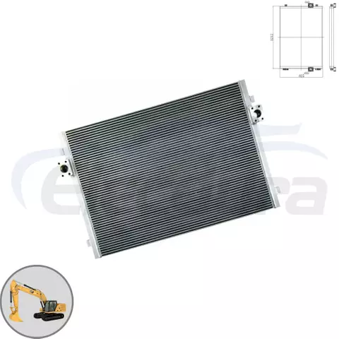 Caterpillar E345C hydraulic oil cooler 281-3514 wholesale aftermarket replacement