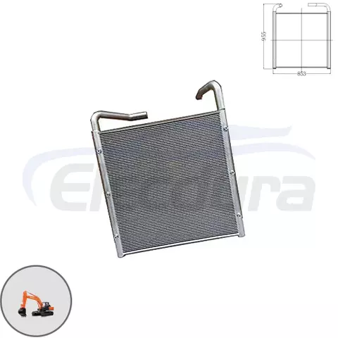 4370983 Hitachi EX200-5 hydraulic oil cooler wholesale aftermarket replacement for excavator parts distributors
