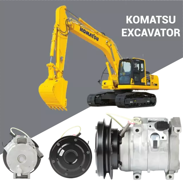 DCP99821 Komatsu A/C compressor aftermarket replacement for wholesale equipment parts supply