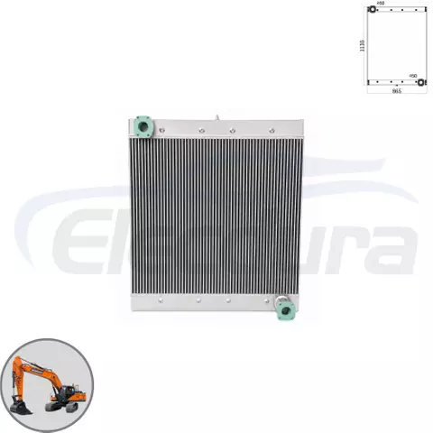 ヘビーデューティ Doosan DX300LL オイルクーラー 202-00136B B2B 卸売