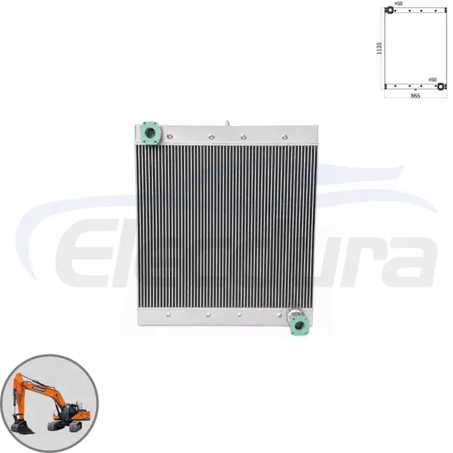 Nagy teljes&iacute;tm&eacute;nyű Doosan DX300LL olajhűtő 202-00136B B2B nagykereskedelem