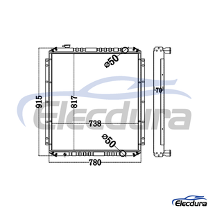 4370980 HITACHI EX200-5 Radiator