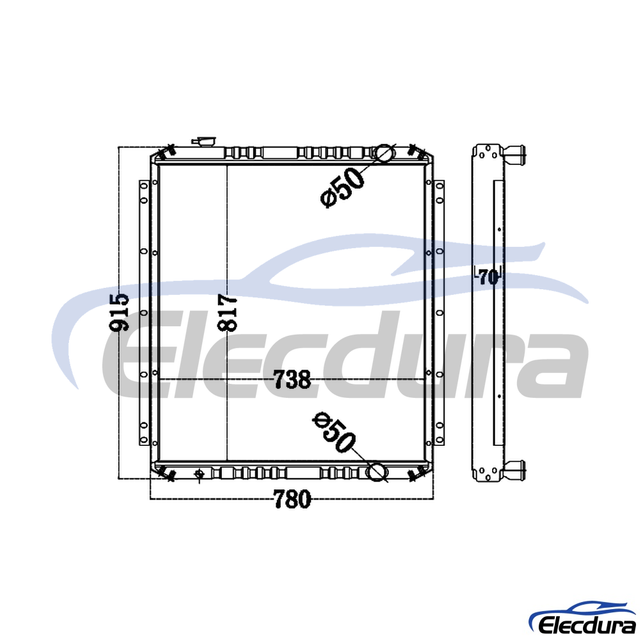 4370980 HITACHI EX200-5 Radiator