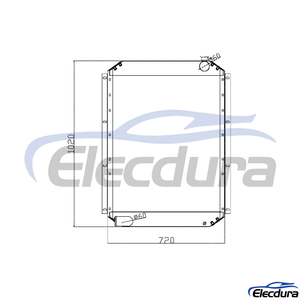 4193293 Hitachi EX300-1 Water Tank Radiator