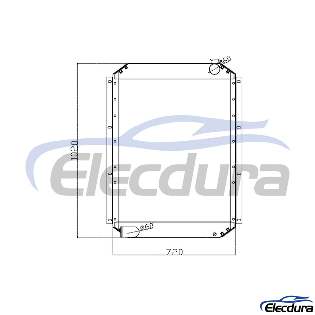 4193293 Hitachi EX300-1 Water Tank Radiator