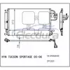 97606-2E000 Hyundai Tucson 2005-2009 A/C Condenser Assembly 16mm Core