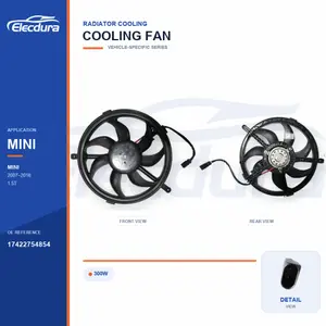 Radiator Cooling Fan for BMW MINI R56 300W 17422754854 Bulk Supply