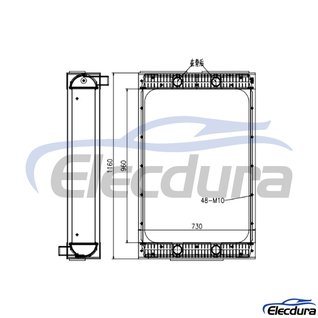 11192942 Volvo A35D A40D 냉각 라디에이터
