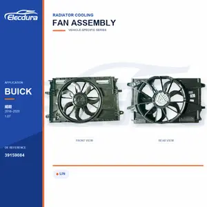 Radiator Cooling Fan Assembly for Buick Verano 39159084 Bulk Supply
