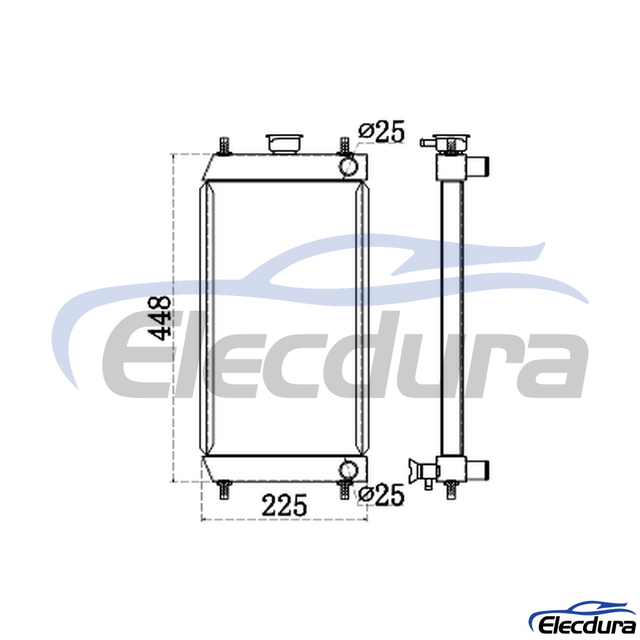 22L-03-21111 KOMATSU PC18 Radiateur