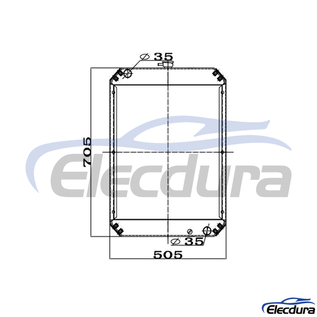 11M8-40100 Hyundai R55-7 R55W-7 watertankmotor Radiateur kernconstructie