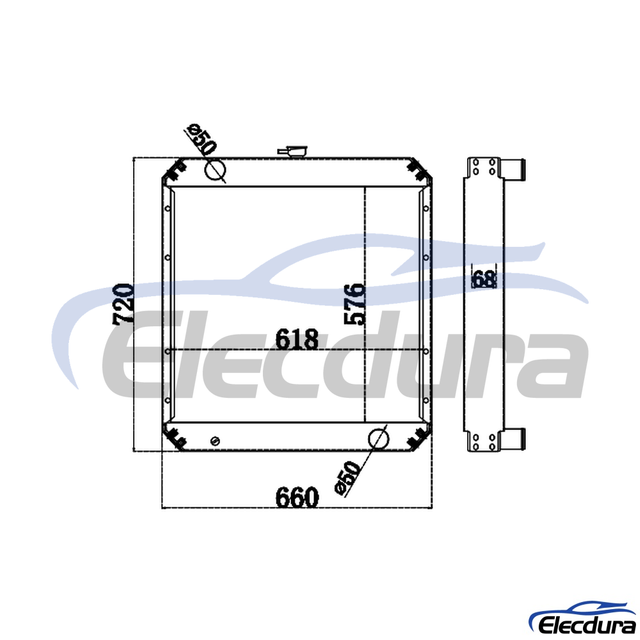 131-8962X3 Caterpillar E307C/312B Radiator