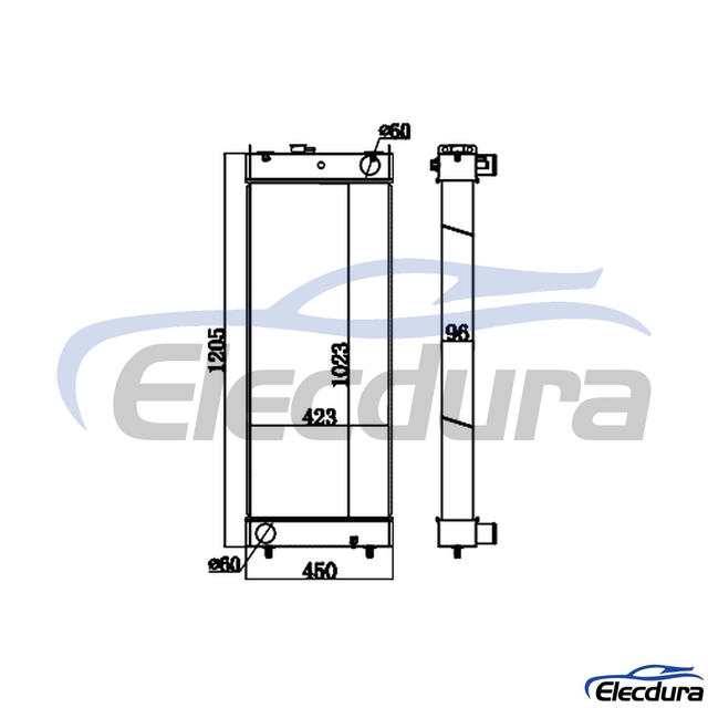 207-03-75121 KOMATSU PC300-8/400-7 Radiator