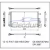 68073679AA Fiat 500 2012-2013 Condensador A/C