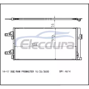 57008243AA Dodge Ram Promaster 2014-2017 A/C Condenser