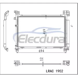 8846048230 Lexus Rx IV 2015+ A/C Condenser Assembly