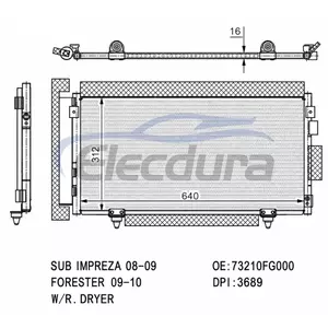 73210FG000 Subaru Forester 2009-2013 A/C Condenser