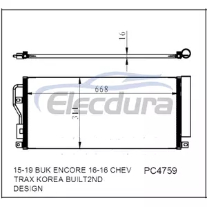 95410841 Chevrolet Trax 2016-2021 A/C Condenser