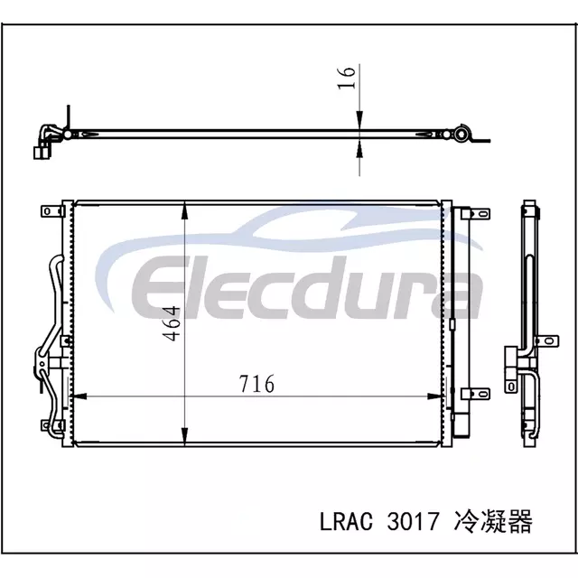 8105100XKQ00A Haval F7 2019+ A/C Condenser