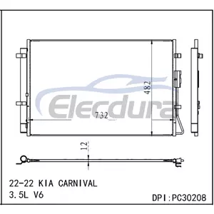 97606-R0150 Kia Carnival 2022 3.5L / V6 Condensator A/C