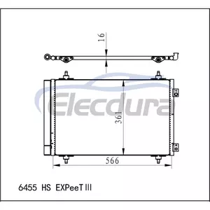 6455 HS Peugeot 807 E 2002+ A/C Condenser