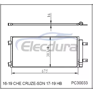 39011385 Chevrolet Cruze 2016-2018 A/C Condenser