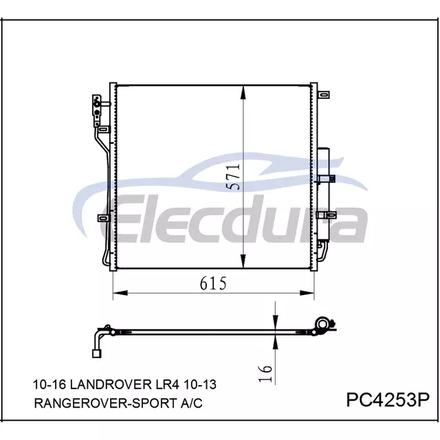 LR021824 Rover Landrover Lr4 2010-2016 A/C Condenser