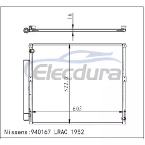 88461-60100 Toyota Land Cruiser Prado 120 2002+ A/C Condenser