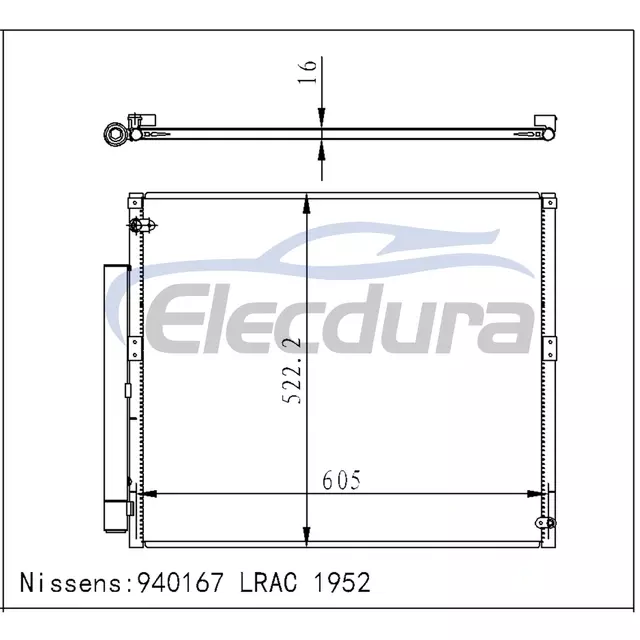 88461-60100 Toyota Land Cruiser Prado 120 2002+ A/C Condenser