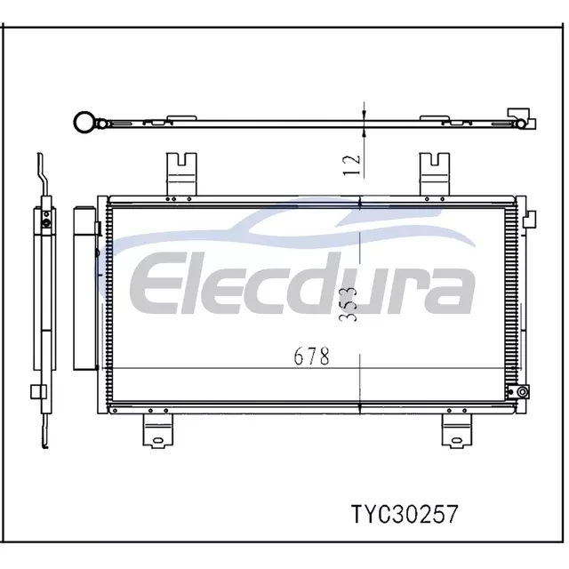 80100-3W0-A01 Honda Hr-V 2023-2024 A/C Condenser Assembly
