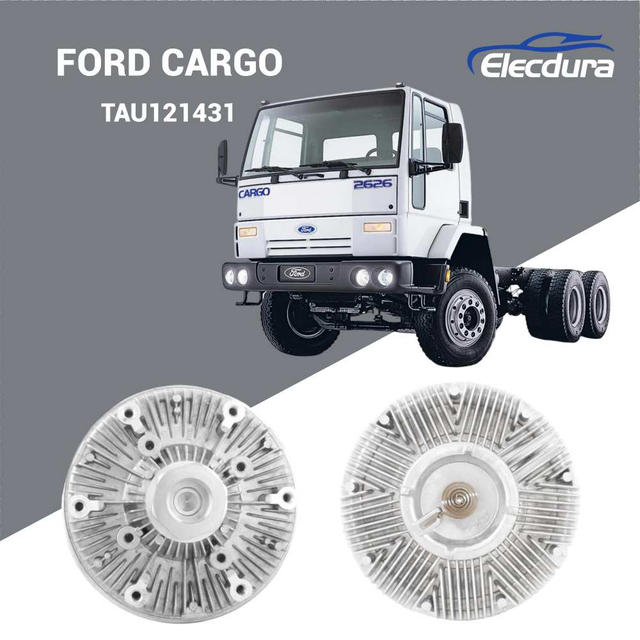 TAU121431 Heavy duty mechanical fan clutch assembly for Ford Cargo and Volkswagen 24-250 trucks with Cummins diesel engines