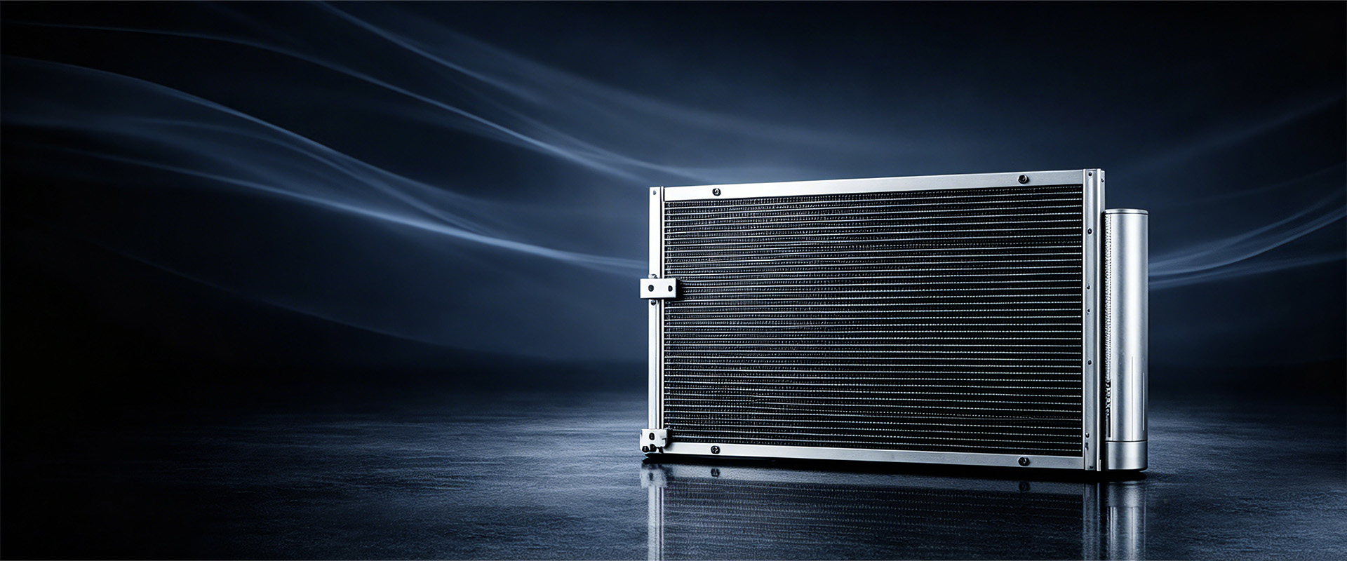 Wholesale AC condenser supplier banner with OE-grade aftermarket unit for global B2B buyers