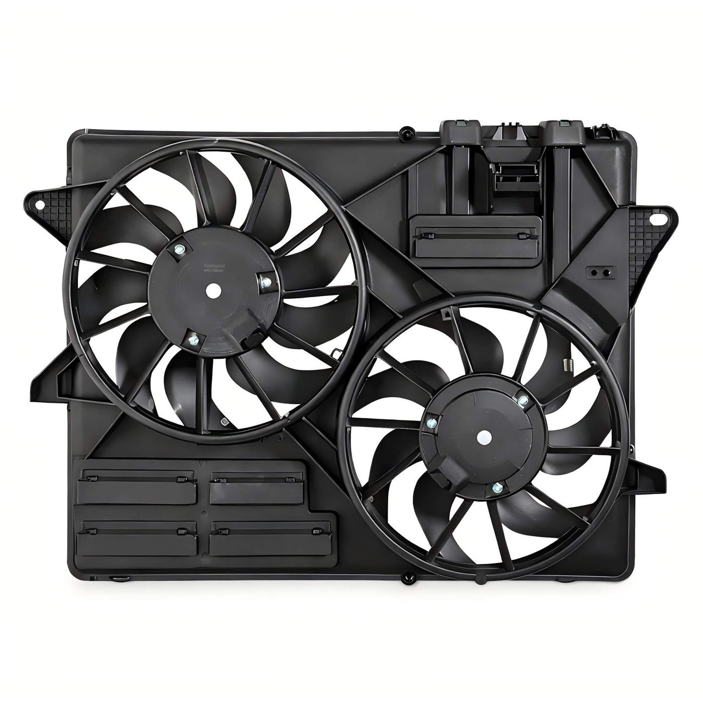 Radiator cooling fan assembly for on-highway vehicles