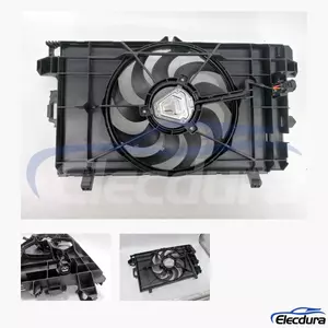Tesla Model 3 Brushless Radiator Cooling Fan Assembly 107708400E for aftermarket wholesale supply