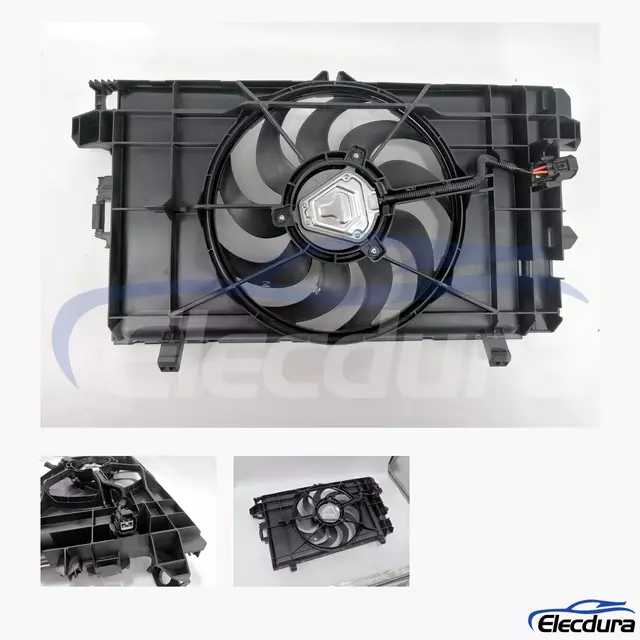 Tesla Model 3 Brushless Radiator Cooling Fan Assembly 107708400E for aftermarket wholesale supply