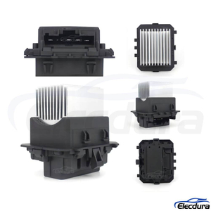 OE-standard 7701209850 6441FB electronic blower motor regulator with aluminum heatsink for Renault Clio, Megane, and Peugeot 207, 308.