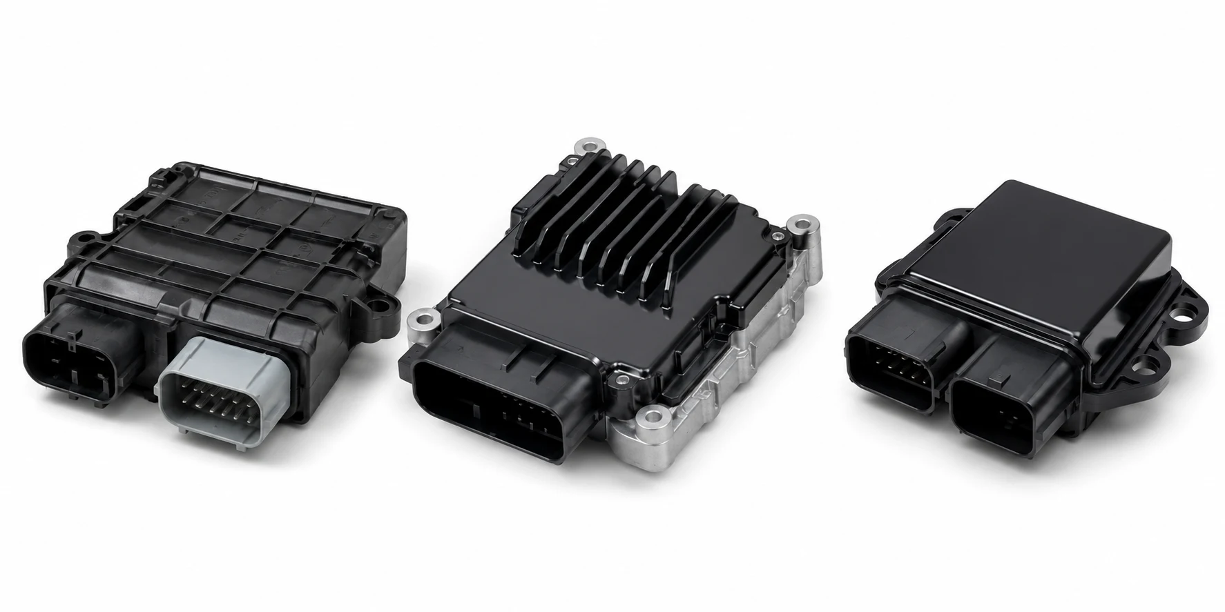 Fan control units and modules for automotive cooling system aftermarket supply