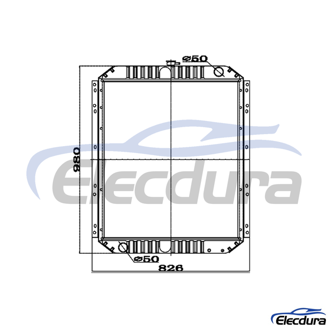 20Y-03-21510 KOMATSU PC200-6 Radiator