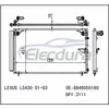 8846050180 Lexus Ls430 2001-2003 Ensemble condensateur A/C Noyau 16 mm