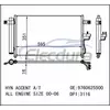 9760625500 Hyundai Accent 2000-2005 A/C Condenser 16mm Core