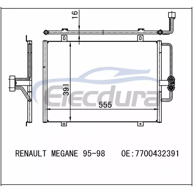 7700432391 Renault Megane 1995-1998 A/C Condenser