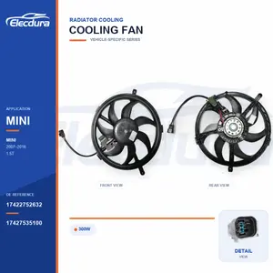 Radiator Cooling Fan for BMW MINI R56 300W 17422752632 Bulk Supply