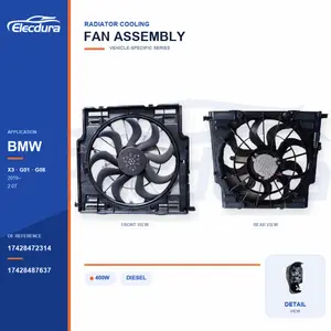 Radiator Cooling Fan Assembly for BMW G01 / G08 400W 17428472314 Bulk Supply