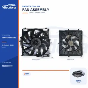 Radiator Cooling Fan Assembly for Mercedes-Benz G463 / G500 850W 4639066000 Bulk Supply